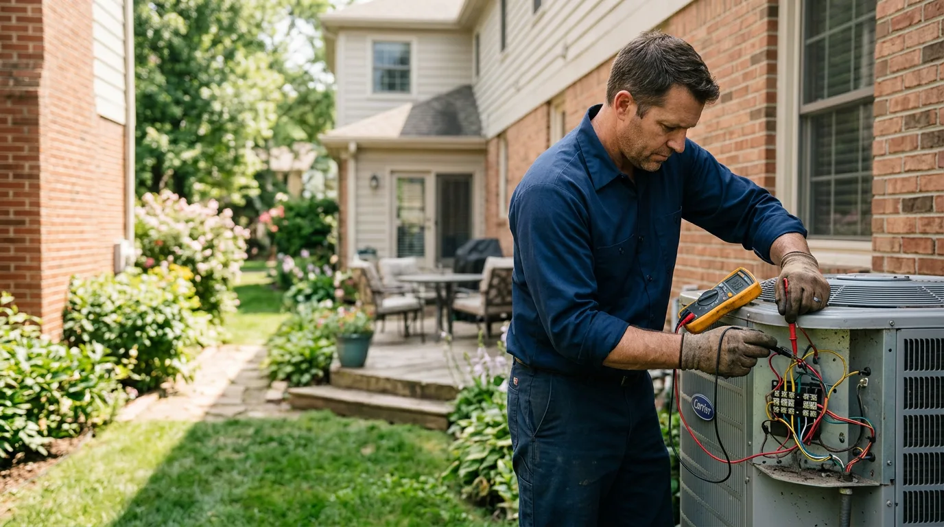 HVAC technician working near Garden Valley, CA